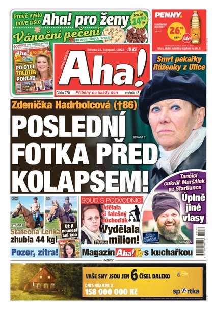 E-magazín AHA! - 22.11.2023 - CZECH NEWS CENTER a. s.