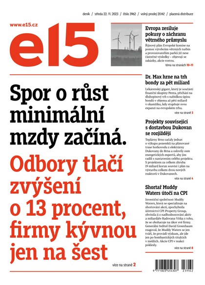 E-magazín E15 - 22.11.2023 - CZECH NEWS CENTER a. s.