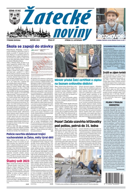 E-magazín Žatecké noviny 47/23 - Ohře Media