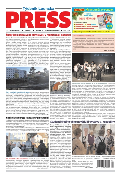 E-magazín Lounský Press 47/23 - Ohře Media
