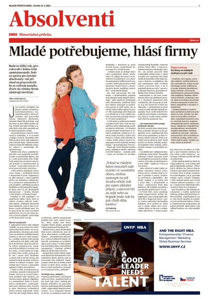 E-magazín příloha Absolventi - MAFRA, a.s.