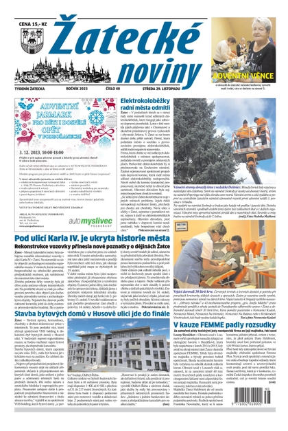 E-magazín Žatecké noviny 48/23 - Ohře Media