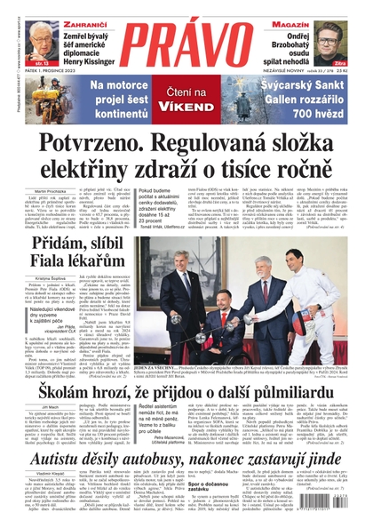 E-magazín Deník Právo - 1.12.2023 - Borgis, a.s.