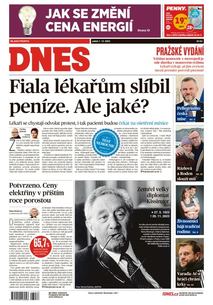 E-magazín MF DNES - 1.12.2023 - MAFRA, a.s.
