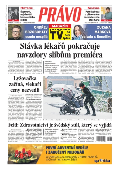 E-magazín Deník Právo - 2.12.2023 - Borgis, a.s.