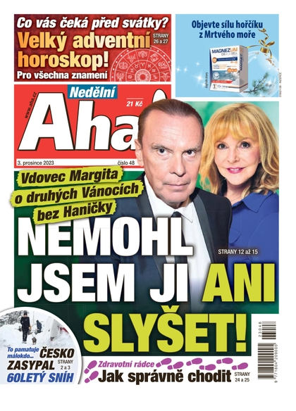 E-magazín Nedělní AHA! - 3.12.2023 - CZECH NEWS CENTER a. s.