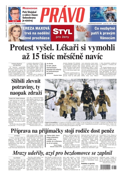 E-magazín Deník Právo - 5.12.2023 - Borgis, a.s.