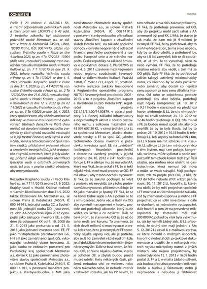 E-magazín MFD oznámení - MAFRA, a.s.
