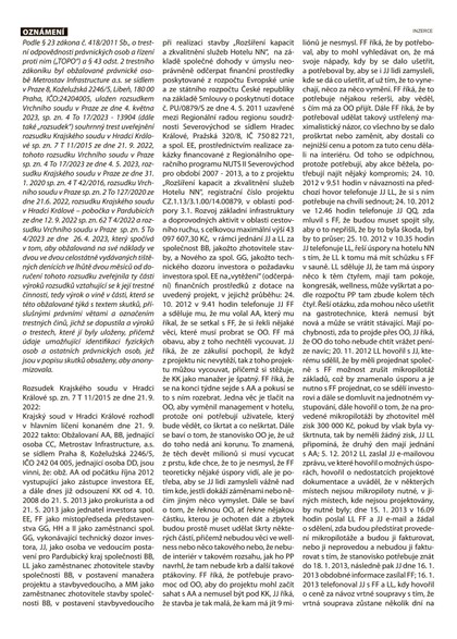 E-magazín MF Dnes oznámení  - MAFRA, a.s.