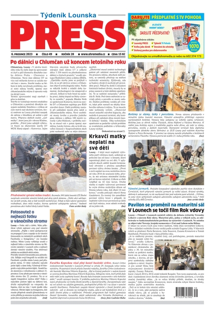 E-magazín Lounský Press 49/23 - Ohře Media