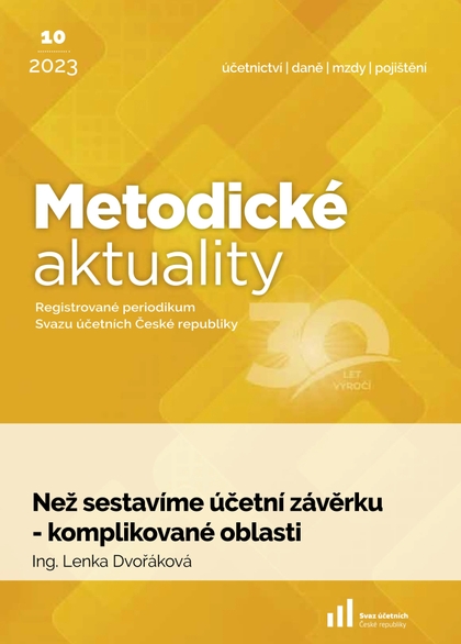 E-magazín Metodické aktuality Svazu účetních č. 10/2023 - Svaz účetních České republiky, z. s.