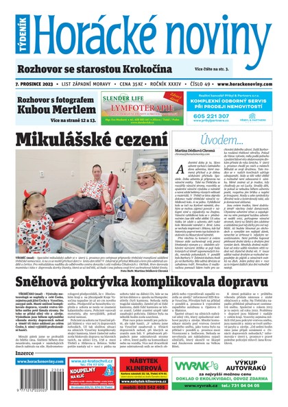 E-magazín Horácké noviny 49/2023 - Horácké noviny