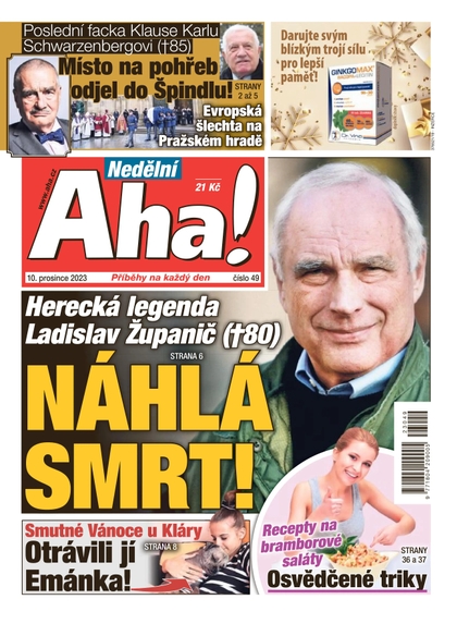 E-magazín Nedělní AHA! - 10.12.2023 - CZECH NEWS CENTER a. s.