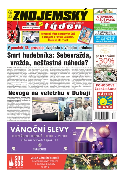 E-magazín Znojemský týden 50/2023 - Znojemský týden