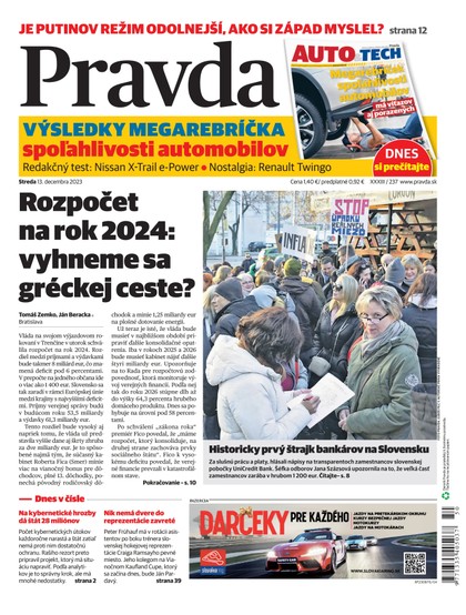 E-magazín Denník Pravda 13. 12. 2023 - OUR MEDIA SR a. s.
