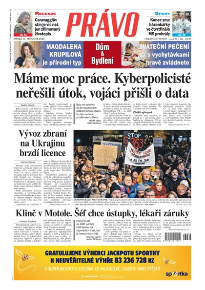 E-magazín Deník Právo - 13.12.2023 - Borgis, a.s.