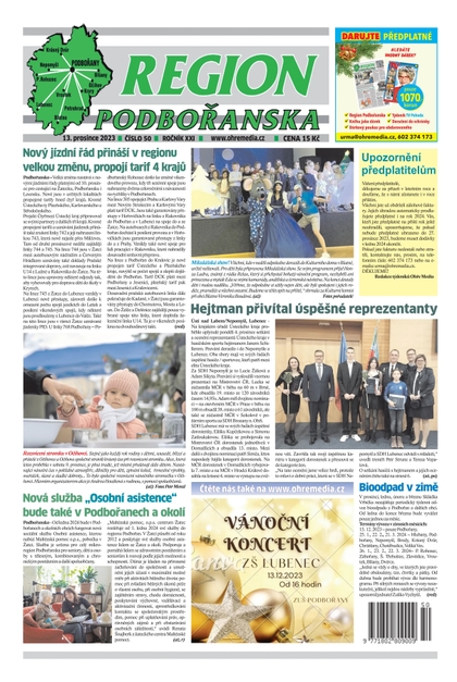 E-magazín Region Podbořanska 50/23 - Ohře Media