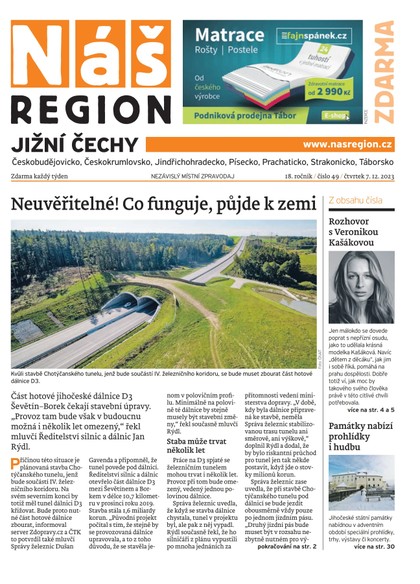 E-magazín Náš Region - Jižní Čechy 49/2023 - A 11 s.r.o.