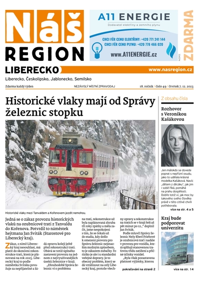 E-magazín Náš Region - Liberecko 49/2023 - A 11 s.r.o.