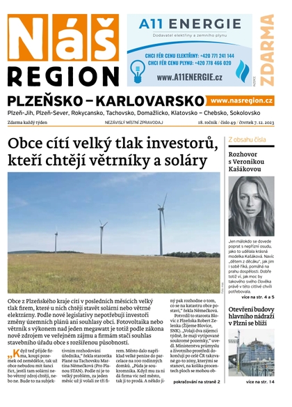 E-magazín Náš Region - Plzeňsko 49/2023 - A 11 s.r.o.