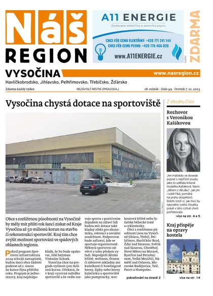 E-magazín Náš Region - Vysočina 49/2023 - A 11 s.r.o.