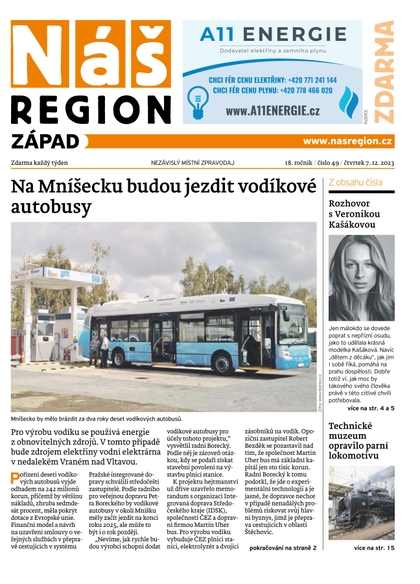 E-magazín Náš Region - Západ 49/2023 - A 11 s.r.o.