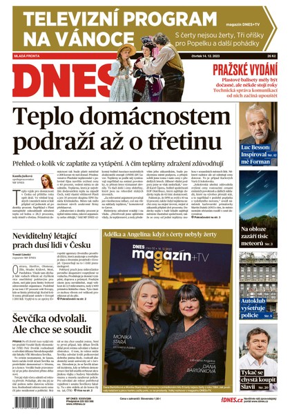 E-magazín MF DNES - 14.12.2023 - MAFRA, a.s.