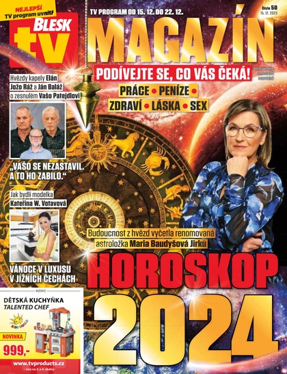 E-magazín Blesk Tv magazín - 15.12.2023 - CZECH NEWS CENTER a. s.