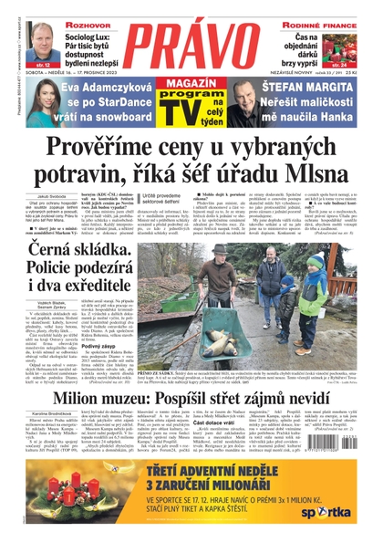 E-magazín Deník Právo - 16.12.2023 - Borgis, a.s.
