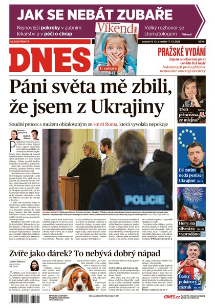 E-magazín MF DNES - 16.12.2023 - MAFRA, a.s.