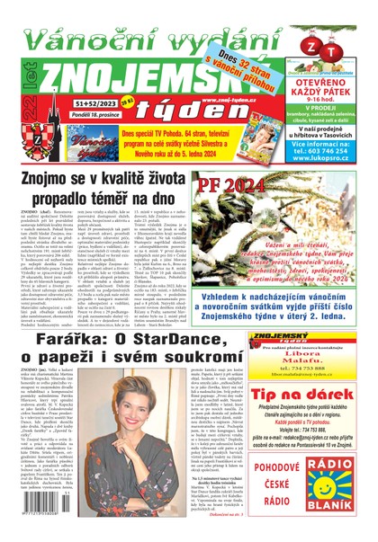 E-magazín Znojemský týden 51+52/2023 - Znojemský týden