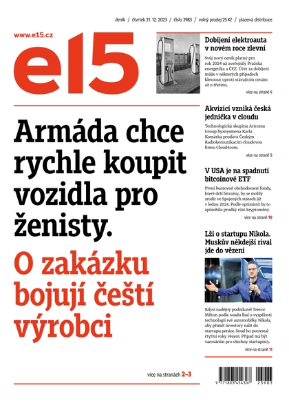 E-magazín E15 - 21.12.2023 - CZECH NEWS CENTER a. s.
