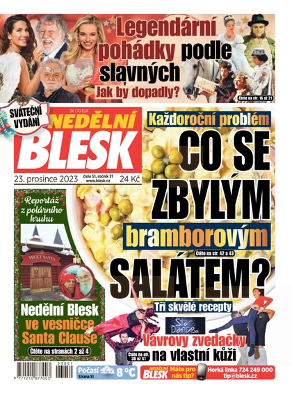 E-magazín Nedělní Blesk - 24.12.2023 - CZECH NEWS CENTER a. s.
