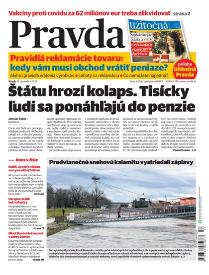 E-magazín Denník Pravda 27. 12. 2023 - OUR MEDIA SR a. s.