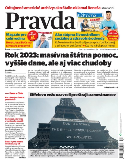 E-magazín Denník Pravda 28. 12. 2023 - OUR MEDIA SR a. s.