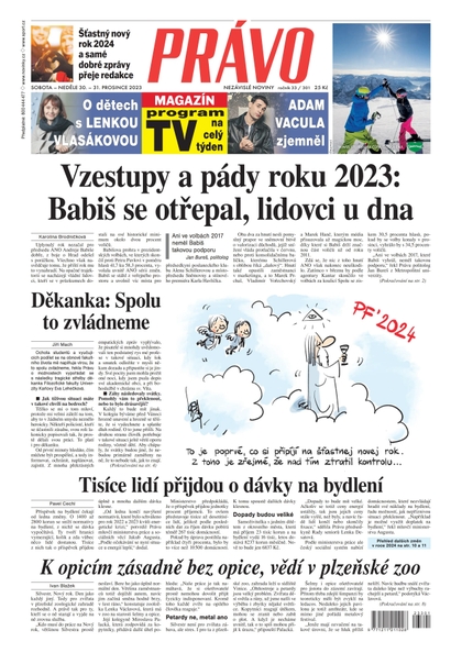 E-magazín Deník Právo - 30.12.2023 - Borgis, a.s.