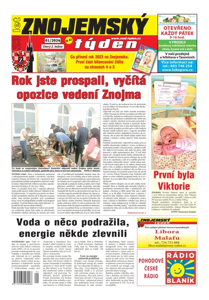 E-magazín Znojemský týden 01/2024 - Znojemský týden