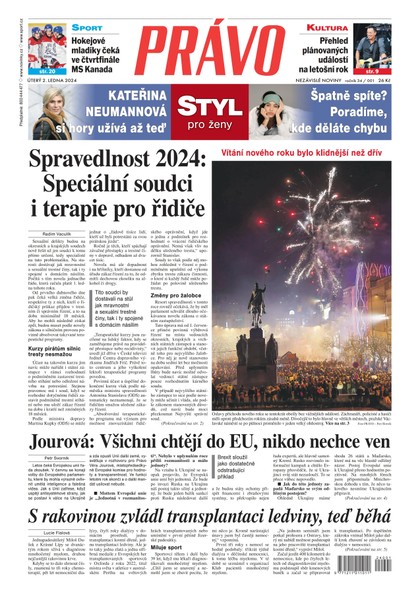 E-magazín Deník Právo - 2.1.2024 - Borgis, a.s.