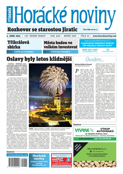 E-magazín Horácké noviny 01/2024 - Horácké noviny