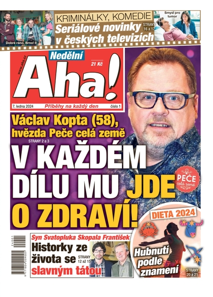 E-magazín Nedělní AHA! - 7.1.2024 - CZECH NEWS CENTER a. s.