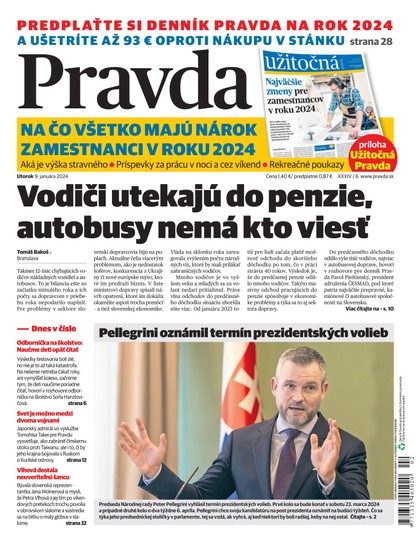 E-magazín Denník Pravda 9. 1. 2024 - OUR MEDIA SR a. s.