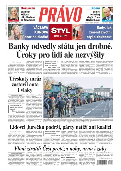 E-magazín Deník Právo - 9.1.2024 - Borgis, a.s.