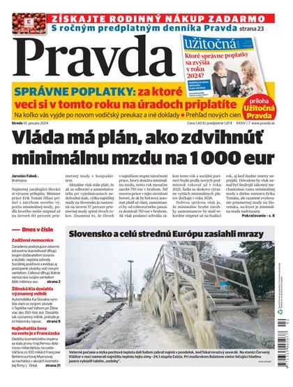 E-magazín Denník Pravda 10. 1. 2024 - OUR MEDIA SR a. s.