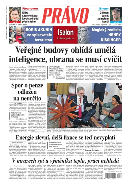 E-magazín Deník Právo - 11.1.2024 - Borgis, a.s.