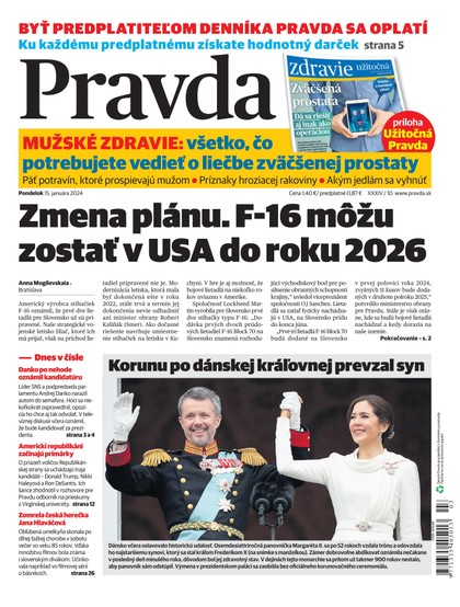 E-magazín Denník Pravda 15. 01. 20224 - OUR MEDIA SR a. s.