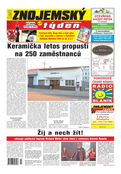 E-magazín Znojemský týden 03/2024 - Znojemský týden