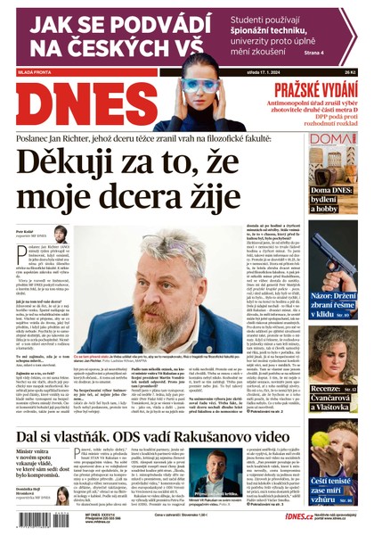E-magazín MF DNES - 17.1.2024 - MAFRA, a.s.