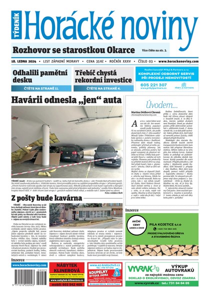 E-magazín Horácké noviny 03/2024 - Horácké noviny