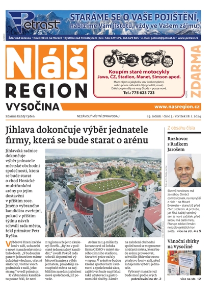 E-magazín Náš Region - Vysočina 3/2024 - A 11 s.r.o.