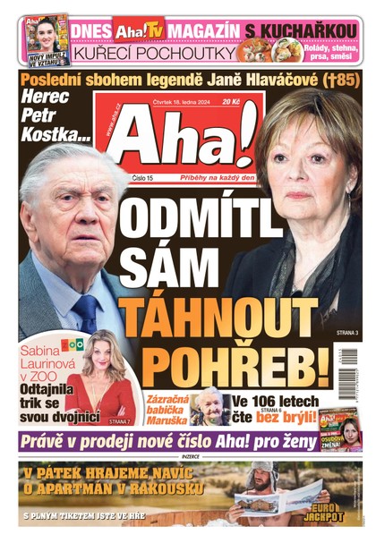 E-magazín AHA! - 18.1.2024 - CZECH NEWS CENTER a. s.